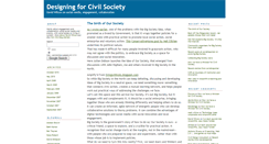 Desktop Screenshot of designingforcivilsociety.org